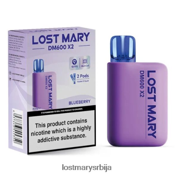 Lost Mary Online- лост Мари дм600 к2 вапе за једнократну употребу боровница FRVFV4189