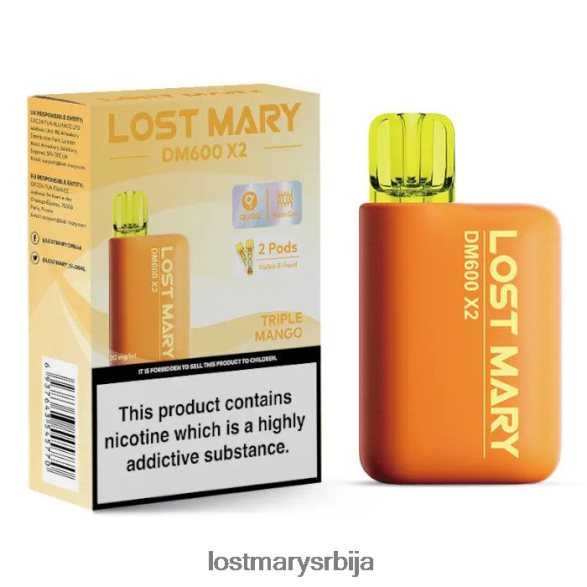 Lost Mary Online- лост Мари дм600 к2 вапе за једнократну употребу троструки манго FRVFV4199